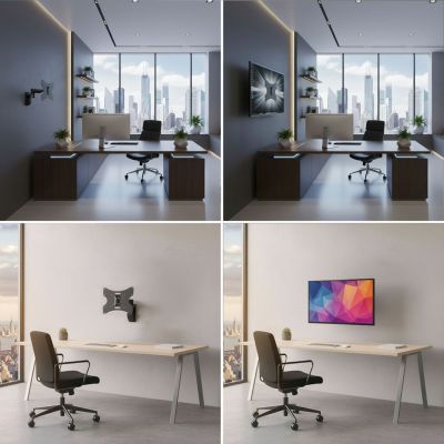 2. Maclean MC-503B TV-Wandhalterung (Schwenk-, Wand- und Neigefunktion; 23" - 42"; max. 30 kg)