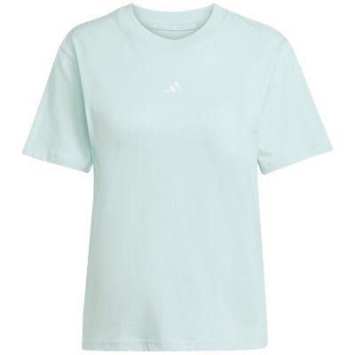 8. adidas Essentials Kleines Logo Baumwolle Hellblau Damen T-Shirt JY4965