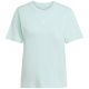 8. adidas Essentials Kleines Logo Baumwolle Hellblau Damen T-Shirt JY4965