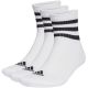 2. Adidas 3-Streifen Gepolsterte Sportswear Mid-Cut Socken 3P HT3456