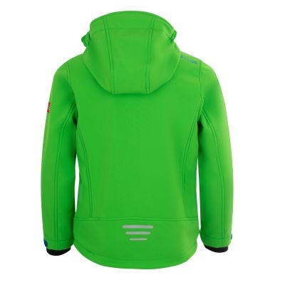 2. TrollKids Kids Trollfjord Jacket hellgrün/mittelblau winddichte Softshelljacke (161-304)