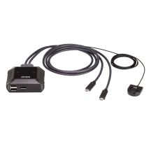 ATEN US3312-AT KVM-Switch Schwarz