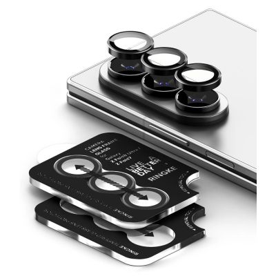 3. Ringke Kameraschutzrahmen, 2er-Pack für Samsung Galaxy Z Fold 7/8 Ultra – Schwarz