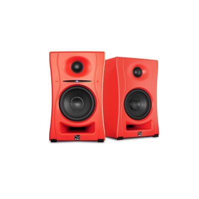 27. KALI AUDIOLP-UNF-R – Paar Bluetooth-Monitorlautsprecher. Multimedia-Lautsprecher, rot.