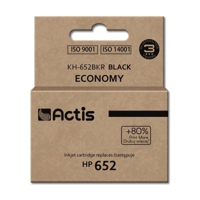 Actis KH-652BKR Tintenpatrone (ersetzt HP 652 F6V25AE; Standard; 15 ml; 650 Seiten, Schwarz)