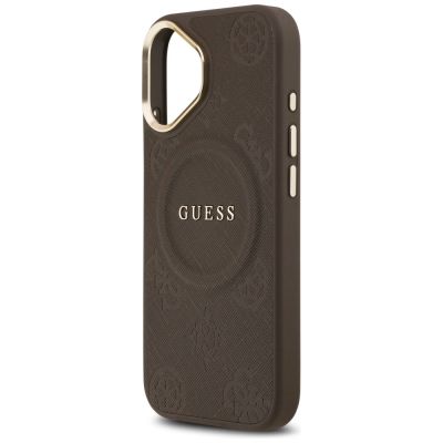 6. Guess Peony Hot Stamp MagSafe Hülle für iPhone 17 - Braun