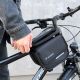 9. Wozinsky Fahrrad-Rahmentasche, wasserdichte Handyhülle, 1,5l, schwarz (WBB26BK)