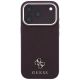 3. Guess Saffiano Small 4G & Classic Logo MagSafe Hülle für iPhone 18 Pro / 17 Pro - Burgunderrot