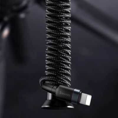 12. Baseus CATLKLF-G1 Lightning – USB-C PD QC-Kabel 18 W 480 Mbit/s 1 m – Schwarz und Grau