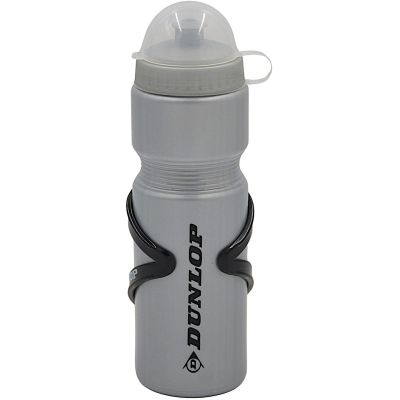 14. DUNLOP 750ML FAHRRADTRINKFLASCHE MIT KÄFIG SILBER