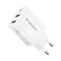 Wozinsky CWCUCW 30W USB-C / 2 x USB-A Wandladegerät - Weiß