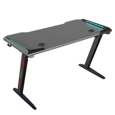 2. Raptor GT100 Gaming-Schreibtisch 120x60cm RGB Schwarz