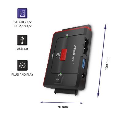 4. QOLTEC Adapter USB 3.0 auf IDE | SATA III