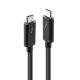 Lindy 41557 Thunderbolt-Kabel 2 m 20 Gbit/s Schwarz