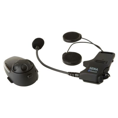 4. Sena SMH10D-10 Bluetooth 3.0 900M Motorrad-Intercom mit Kopfbügelmikrofon, 2-Helm-Set