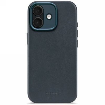 Decoded Leather Backcover MagSafe Hülle für iPhone 17 - Marineblau