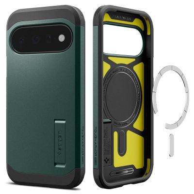 3. Spigen Tough Armor Mag MagSafe Hülle für Google Pixel 11 – Dunkelgrün