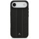 3. Mercedes Leder Laurel Leaves Stripes MagSafe Case für iPhone 17 Air - Schwarz