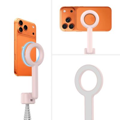 8. Tech-Protect L10S Bluetooth-Selfie-Stick – Rosa-Grau
