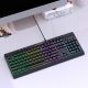 10. Wozinsky WKG-1044 Kabelgebundene Gaming-Tastatur mit Hintergrundbeleuchtung und Membrantastatur – Schwarz