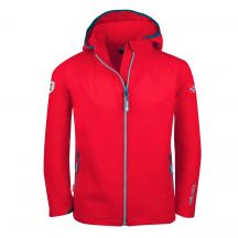 Trollkids Kids Kvalvika Jacket rote Softshelljacke mit Kapuze für Mädchen/Jungen (328-414)