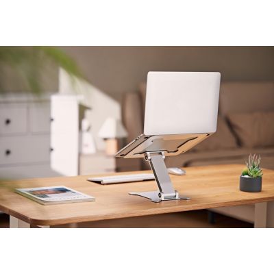 18. GEMBIRD Faltbarer Notizbuchständer 15,6" Silber