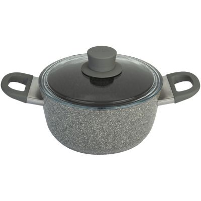 5. BALLARINI Murano-Topf mit Deckel, Granit, 20 cm, 75002-939-0