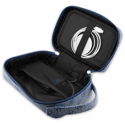 5. Guess Bag GUHBP4RPSB Organizer blau/blau 4G bedruckte Streifen