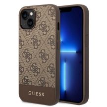 Guess 4G Stripe Collection Case für iPhone 14 Plus / 15 Plus 6,7" - Braun