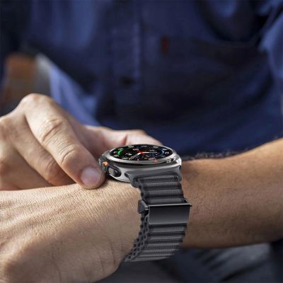 3. Tech-Protect Weave Pro Armband für Samsung Galaxy Watch Ultra (47 mm) – Schwarz