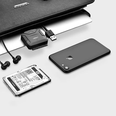 6. Ugreen 2,5'' / 3,5'' Festplattenadapterkabel (USB-A 3.0 - SATA) schwarz (CR108)