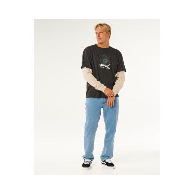 3. RIP CURL Inner Visions Smashed Langarmshirt Schwarz