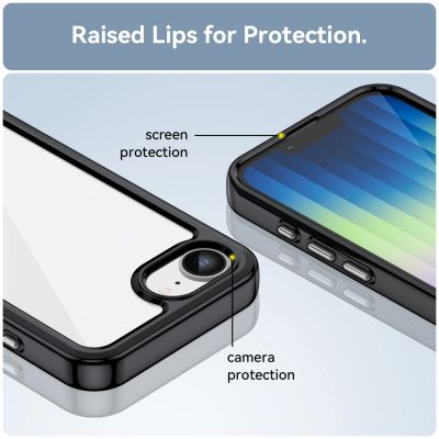 4. Schutzhülle „Outer Space“ für iPhone 16e/17e mit flexiblem Rahmen – Schwarz