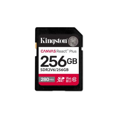 6. KINGSTON SDXC Canvas 256GB React Plus UHS-II 280R/150W U3 V60 für Full HD/4K
