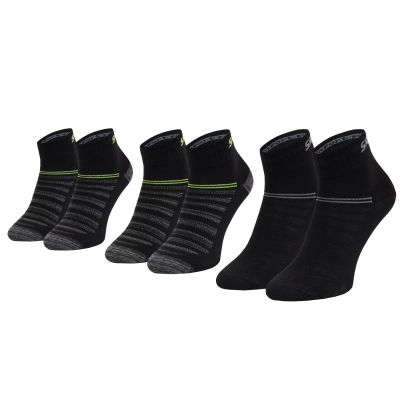 Skechers 3PPK Wm Mesh Ventilation Quarter Socken SK42017-9997 Schwarz 35-38