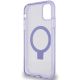 7. Guess Ring Stand Script Glitter MagSafe-Hülle für iPhone 11 / Xr – Lila