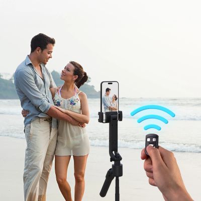 15. Wozinsky WST-360YS Selfie-Stick mit Stativfunktion mit 360° AI Auto Face Tracking Gestensteuerung - Schwarz