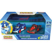 Carrera Pull & Speed Team Sonic Rennwagen - Sonic vs. Shadow Doppelpack