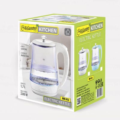 3. Wasserkocher 1,7 l 2220 W MR-052-BLUE MAESTRO