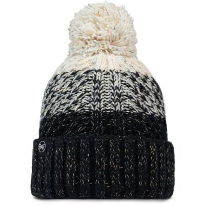 Mütze BUFF KNITTED & FLEECE BAND BEANIE AKNA BLACK – Einheitsgröße