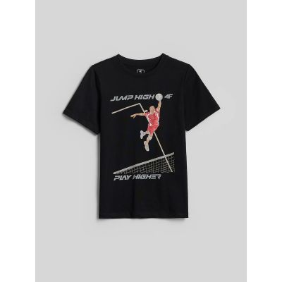 6. Jungen-T-Shirt im Regular Fit mit Print 4F 4FJRAW26TTSHM4345-20S