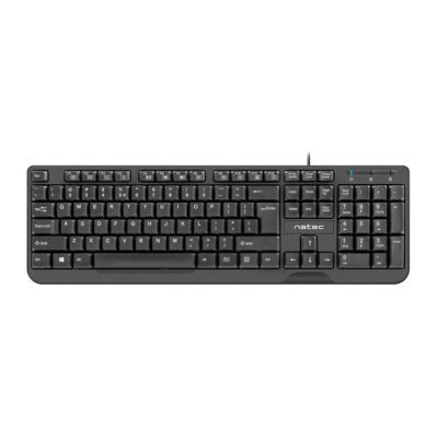 NATEC Trout US NKL-0967 Membrantastatur (USB 2.0; (EN); schwarz)