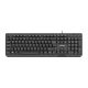 NATEC Trout US NKL-0967 Membrantastatur (USB 2.0; (EN); schwarz)