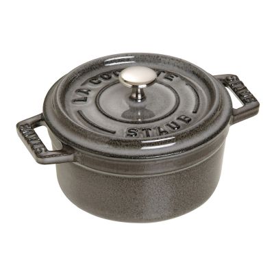 2. Staub Mini-Rundtopf aus Gusseisen – 250 ml, Graphit