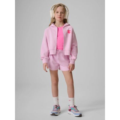 3. Lockerer Mädchen-Sweatshirt mit Kapuze 4F 4FJRSS26TSWSF2936-56S