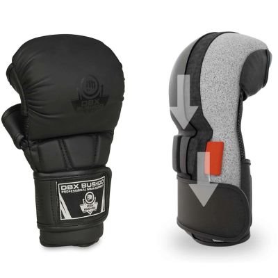 9. MMA-Sparringshandschuhe für Damen, Größe S – Schwarz, Master-Serie Valor | DBX Bushido