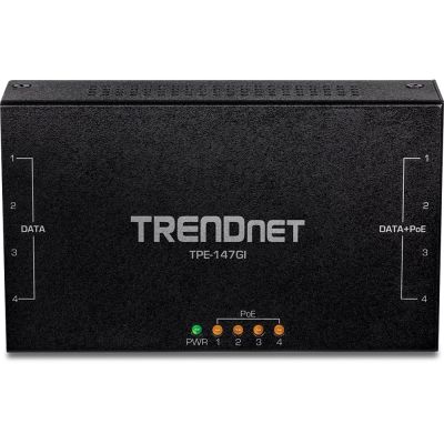 4. TRENDnet POE+ 65W 4-Port-Injektor