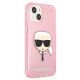 4. Karl Lagerfeld Glitzer Karl's Head Case für iPhone 13 mini - Pink