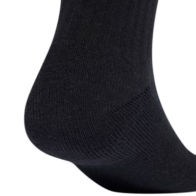4. adidas Linear Crew Socken, gepolstert, 6er-Pack, schwarz, JL6094