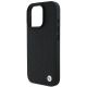 6. BMW Signature Lederhülle mit Diamant-Metalllogo und MagSafe-Funktion für iPhone 16 Pro Max – Schwarz